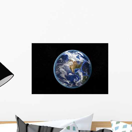 Detailed Earth from Space - North America Wall Decal