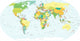 Highly Detailed World Map Wall Decal
