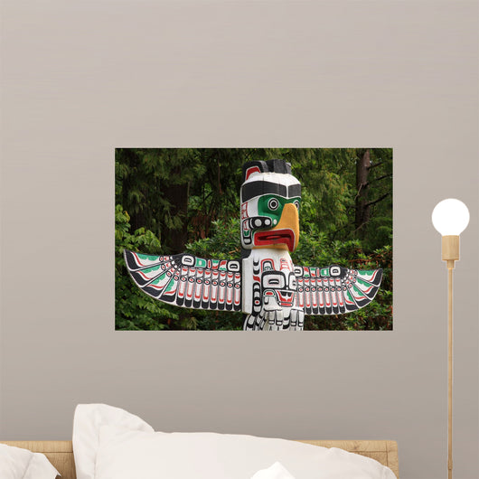 Totem Pole Vancouver BC Wall Decal