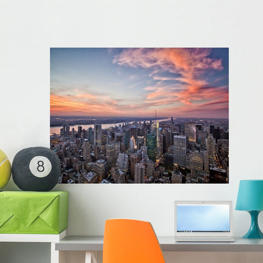 New York Sunset Wall Decal