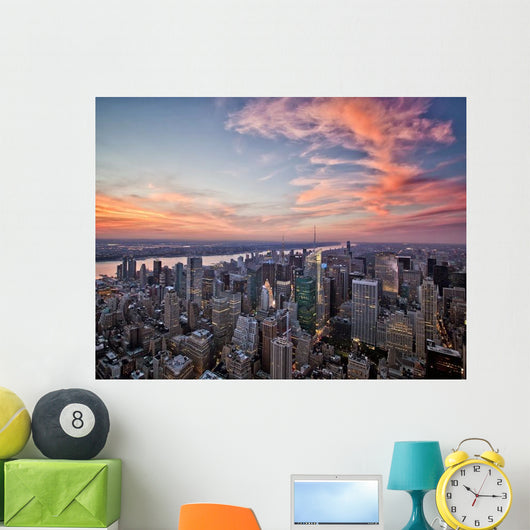 New York Sunset Wall Decal