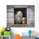 Sheep Barn Window Wall Decal