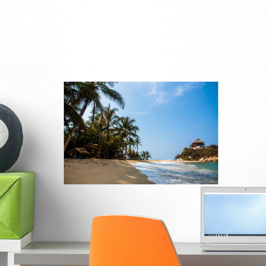 Beach Hut Tropical Caribbean Wall Decal