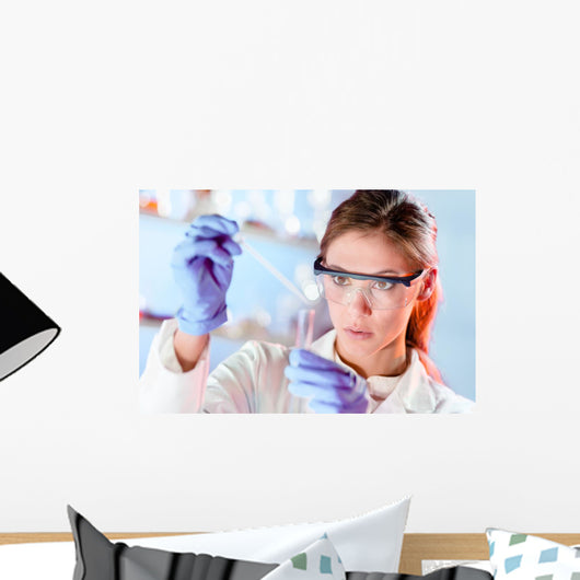 Young Scientist Pipetting Life Wall Decal