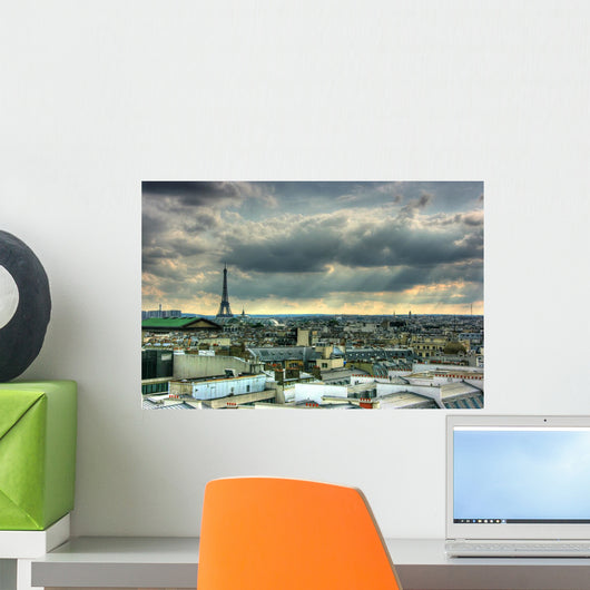 Paris Roof Tops Wall Decal