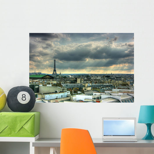 Paris Roof Tops Wall Decal