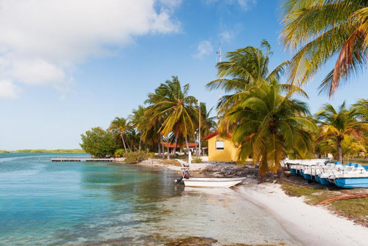 Bungalow Cuba Caribbean Coastline Wall Decal