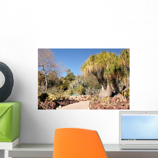 Walkway through Formal Cactus Wall Decal