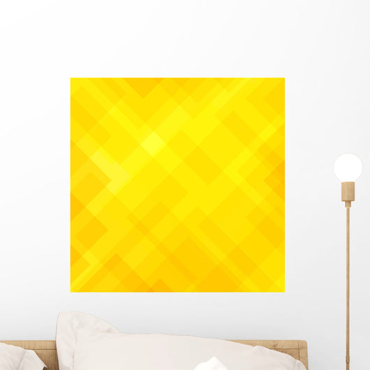 Abstract Yellow Wall Decal