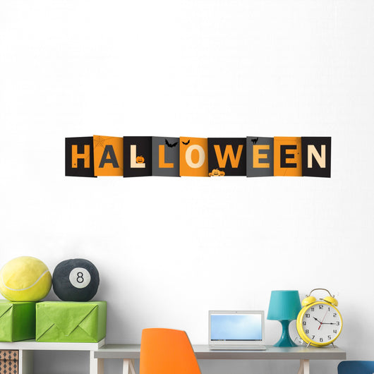 Halloween Vector Letters and Symbols Wall Decal