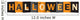 Halloween Vector Letters and Symbols Wall Decal