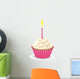 Birthday Cupcake with One Wall Decal