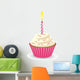 Birthday Cupcake with One Wall Decal