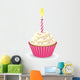 Birthday Cupcake with One Wall Decal