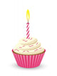 Birthday Cupcake with One Wall Decal