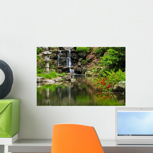 Cascading Waterfall and Pond Wall Decal