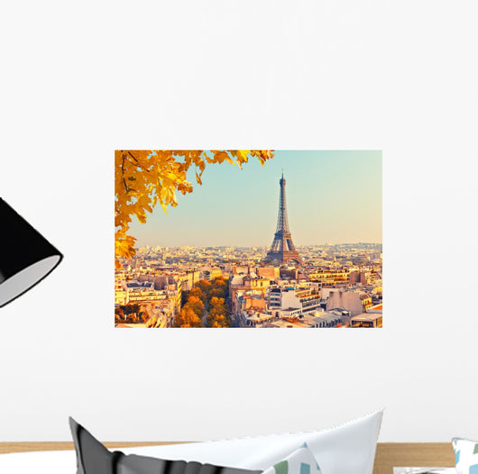 Eiffel Tower Sunset Wall Decal