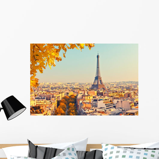 Eiffel Tower Sunset Wall Decal