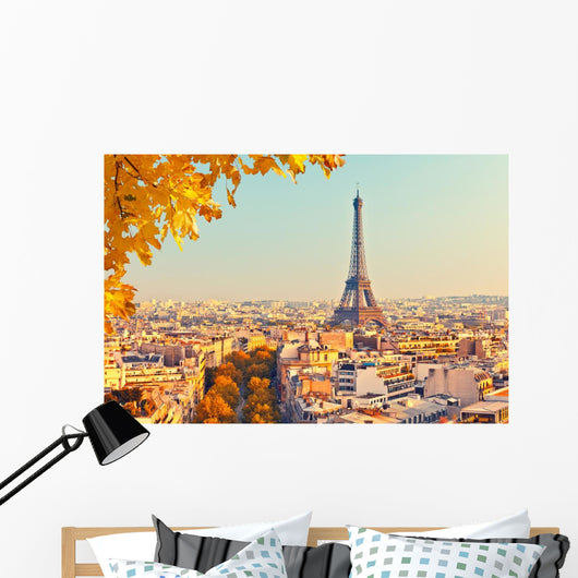 Eiffel Tower Sunset Wall Decal