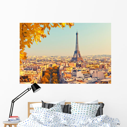 Eiffel Tower Sunset Wall Decal