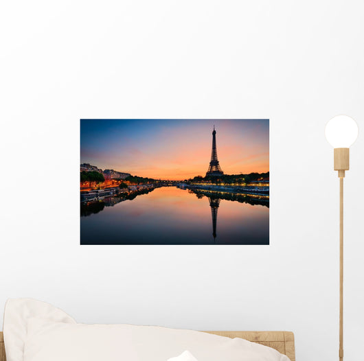 Sunrise Eiffel Tower Paris Wall Decal