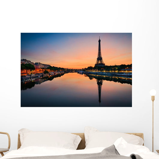 Sunrise Eiffel Tower Paris Wall Decal