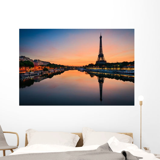 Sunrise Eiffel Tower Paris Wall Decal