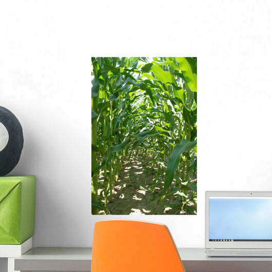 Corn Stalk Rows Wall Decal
