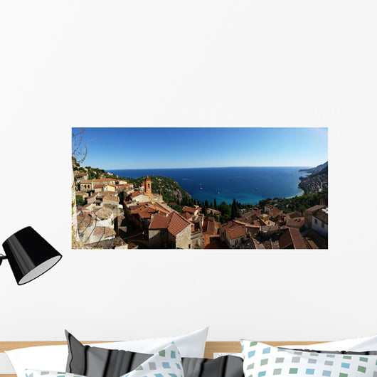 Panorama Roquebrune Cap Martin Wall Decal