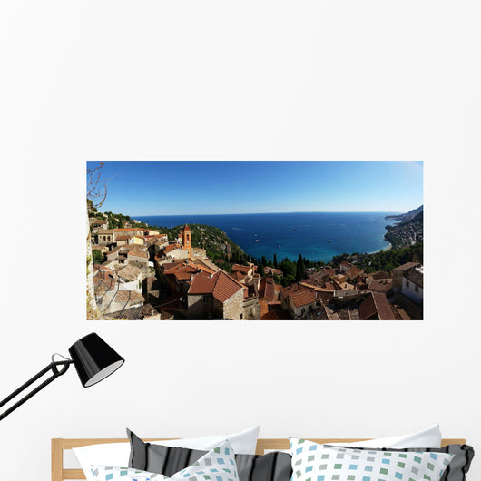 Panorama Roquebrune Cap Martin Wall Decal