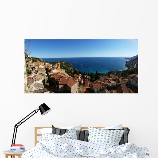 Panorama Roquebrune Cap Martin Wall Decal