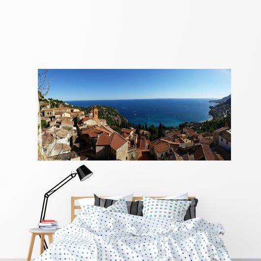 Panorama Roquebrune Cap Martin Wall Decal
