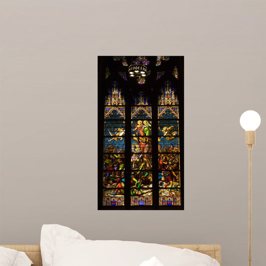 Conquering King Stained Glass Wall Decal