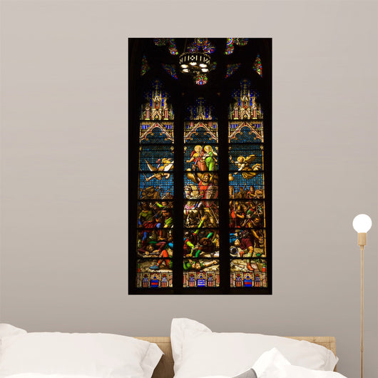 Conquering King Stained Glass Wall Decal