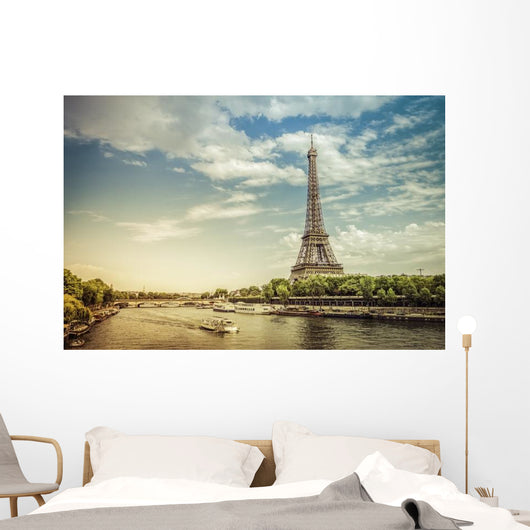 Eiffel Tower from Low Wall Decal