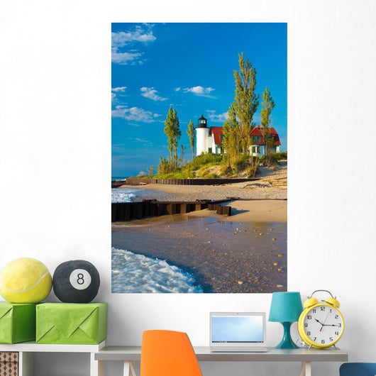 Lake Michigan Lighthouse Horizon Wall Decal