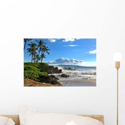 Tropical Hawaiian Beach Wall Decal