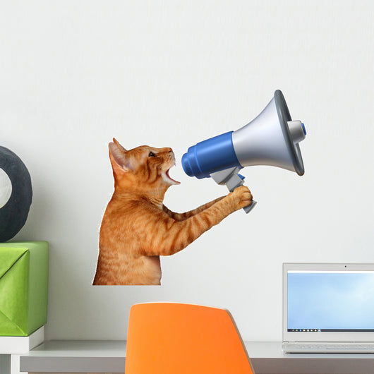 Cat Announcement Wall Decal
