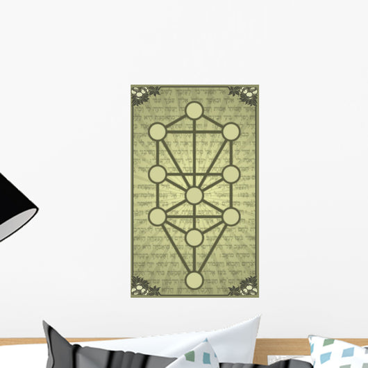 Cabbala Tree Life Wall Decal