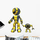 Big and Small Robot Wall Decal