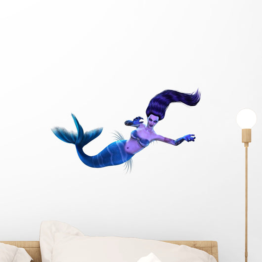 Demon Mermaid Wall Decal