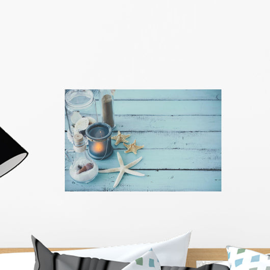 Blue Beach Summer Wall Decal