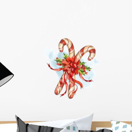 Watercolor Greeting Card with Wall Decal