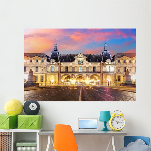 Louvre Museum Paris Sunrise Wall Decal