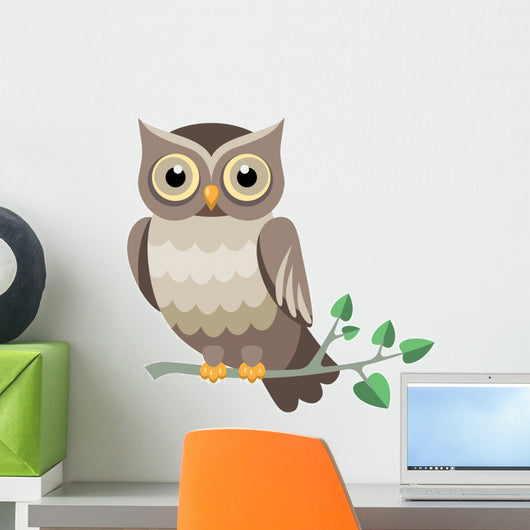 Decorative Vector Owl Wall Decal