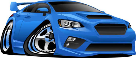 Modern Import Sports Car Wall Decal