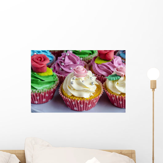 Cupcakes Decorated Wall Decal