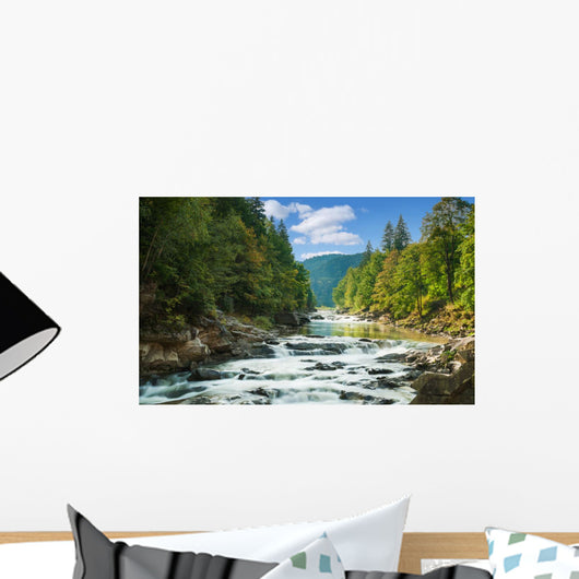 Mountain River Wall Decal
