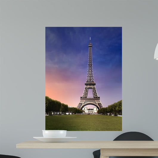 Eiffel Tower Paris in Evening Wall Decal