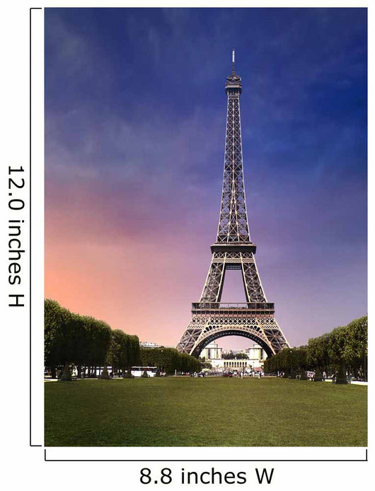 Eiffel Tower Paris in Evening Wall Decal